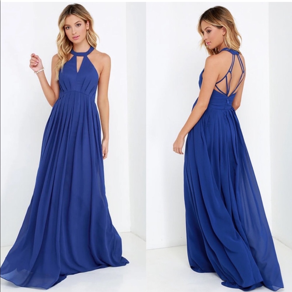 Bariano-Royal blue tender moments formal dress